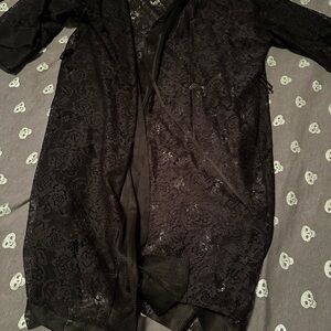 Adore me Black Lace Robe sz xs